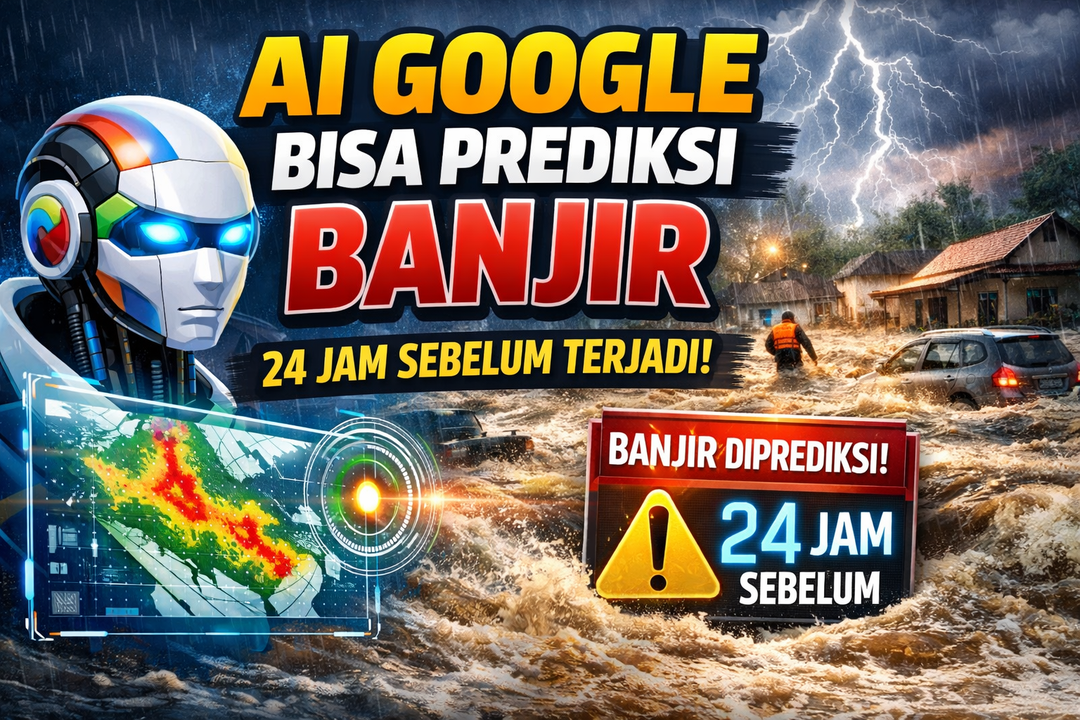 AI Google Bisa Prediksi Banjir 24 Jam Sebelum Terjadi