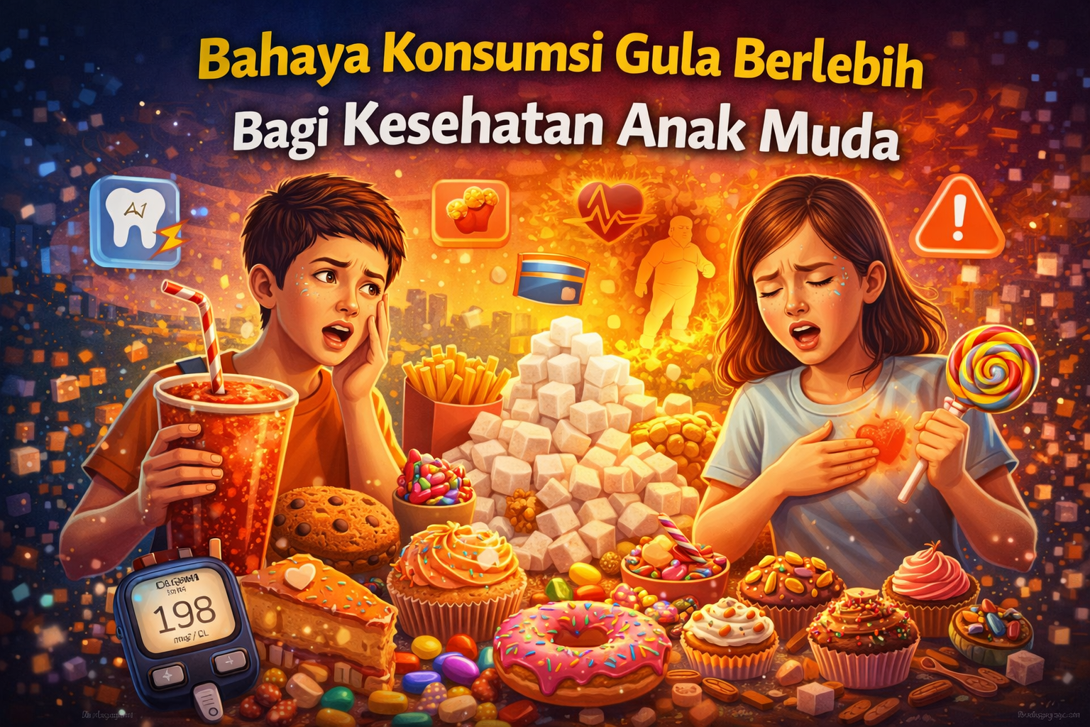 Bahaya Konsumsi Gula Berlebih Bagi Kesehatan Anak Muda