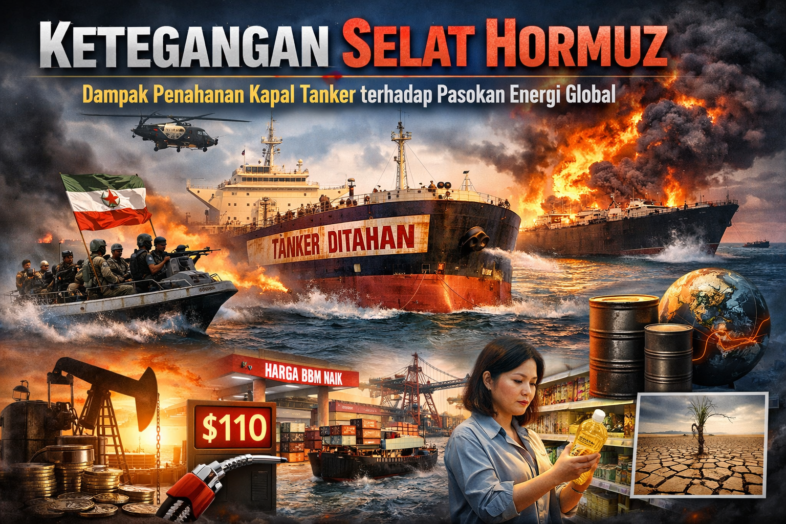 Ketegangan Selat Hormuz: Dampak Penahanan Kapal Tanker terhadap Pasokan Energi Global