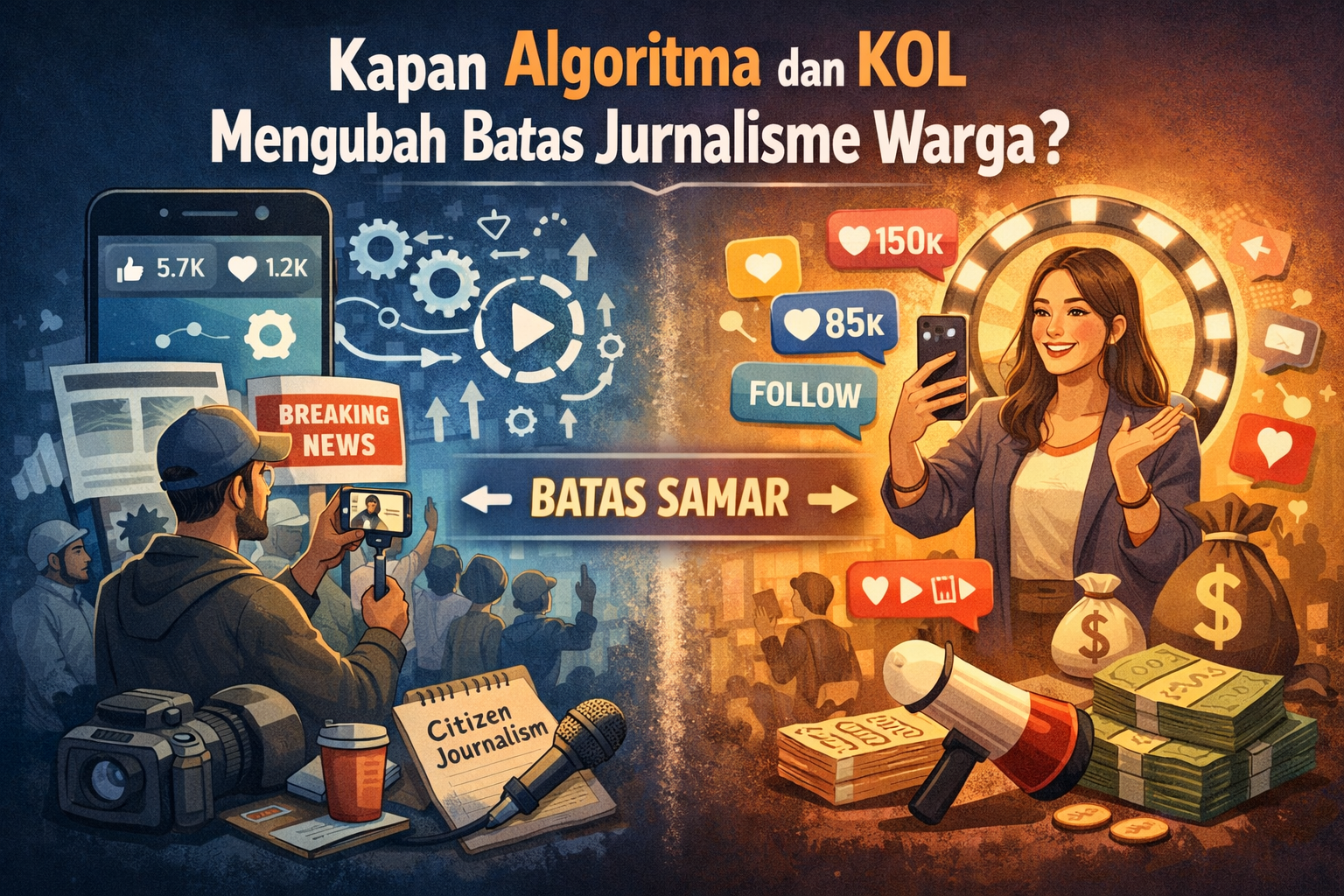 Kapan Algoritma dan KOL Mengubah Batas Jurnalisme Warga?
