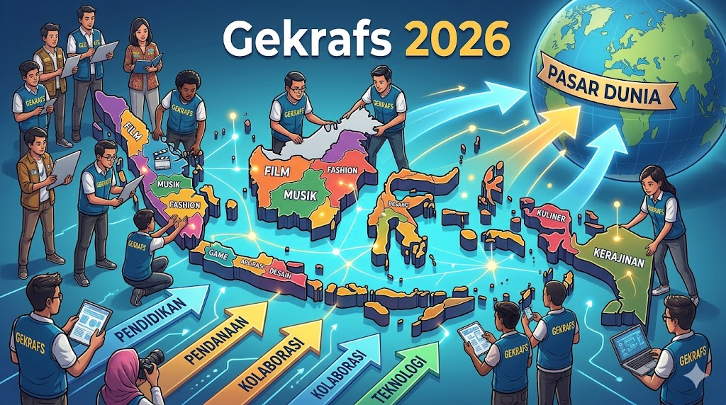 Gekrafs 2026: Strategi Memperkuat Puzzle Ekonomi Kreatif Indonesia Menuju Pasar Dunia