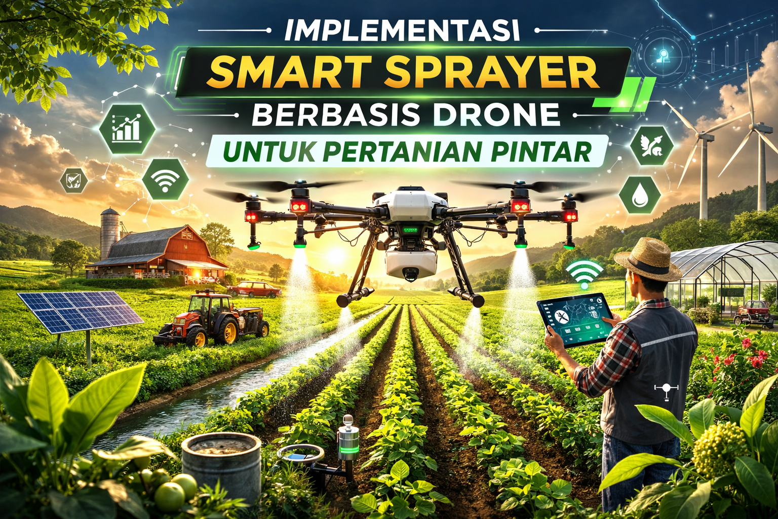 Implementasi Smart Sprayer Berbasis Drone untuk Pertanian Pintar