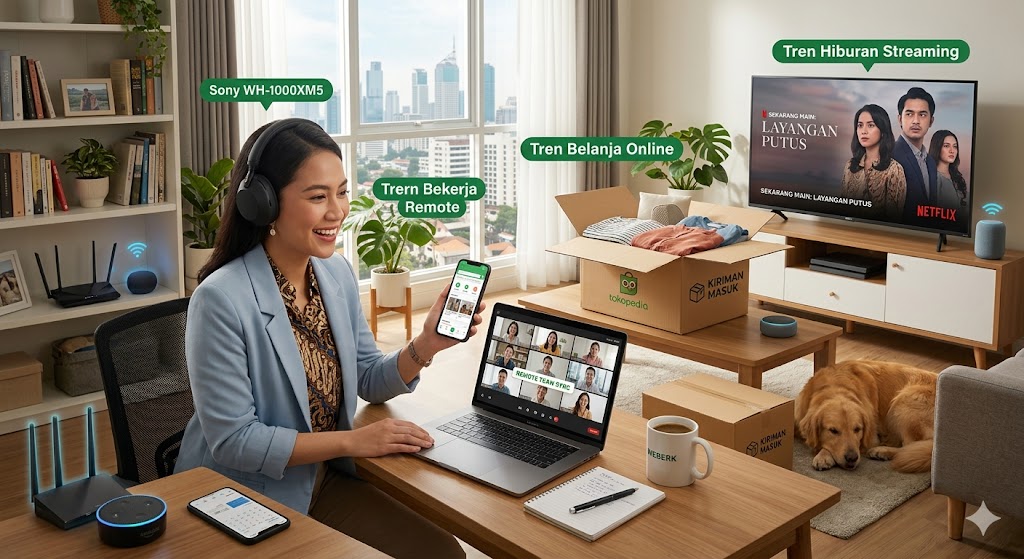 Tren Bekerja Remote, Belanja Online, dan Hiburan Streaming di Era Modern