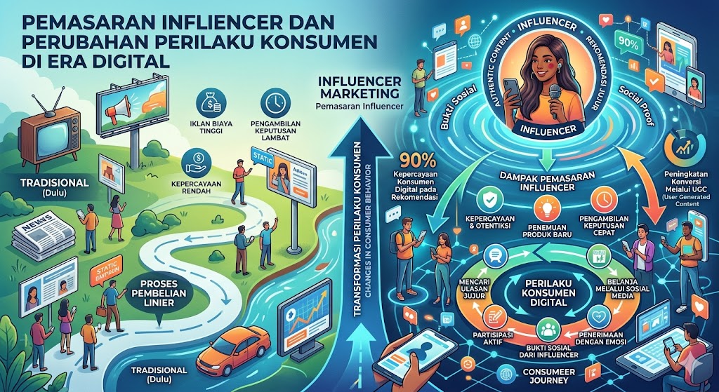 Pemasaran Influencer dan Perubahan Perilaku Konsumen di Era Digital