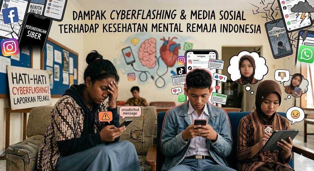 Dampak Cyberflashing dan Media Sosial terhadap Kesehatan Mental Remaja Indonesia