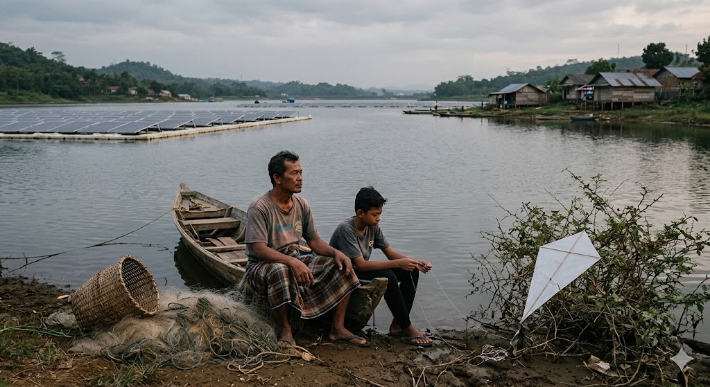 Derita Warga Sekitar PLTS Cirata: Bak Layangan Putus Tanpa Nafkah