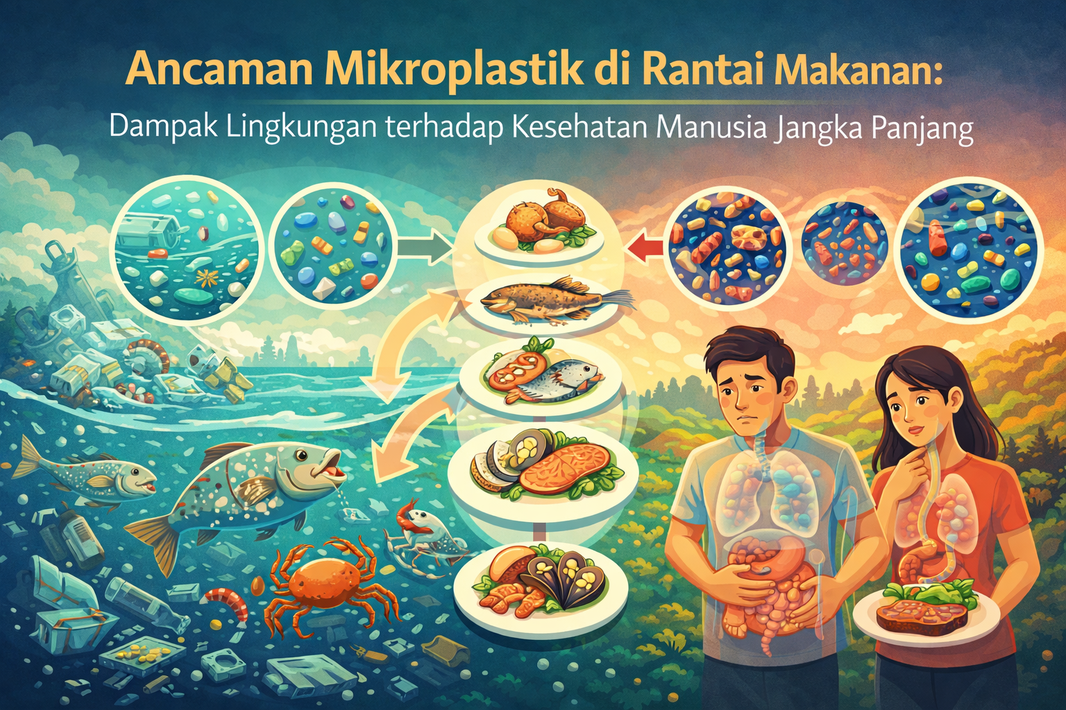 Ancaman Mikroplastik di Rantai Makanan: Dampak Lingkungan terhadap Kesehatan Manusia Jangka Panjang