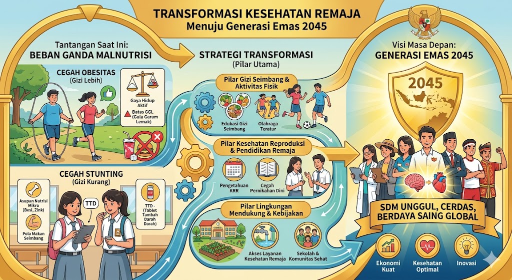 Transformasi Kesehatan Remaja: Mencegah Obesitas dan Stunting Menuju Generasi Emas 2045