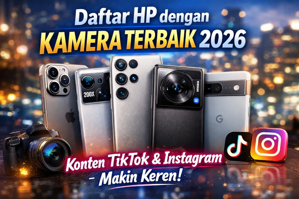 Daftar HP dengan Kamera Terbaik 2026, Dijamin Konten TikTok dan Instagram Makin Keren