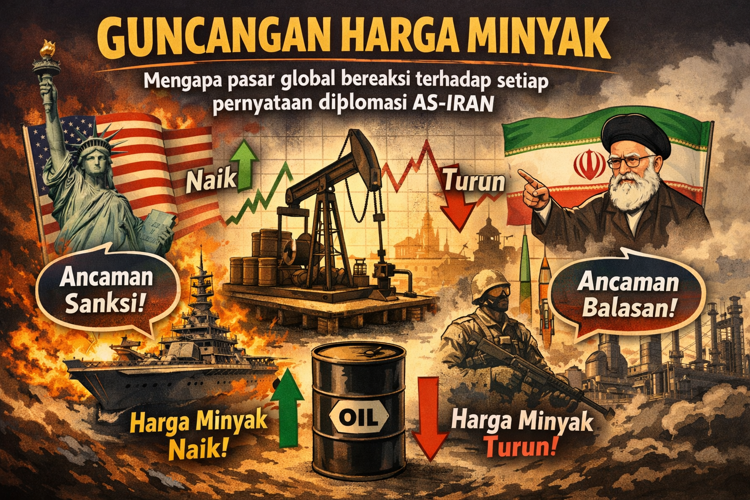 Guncangan Harga Minyak: Mengapa Pasar Global Bereaksi terhadap Setiap Pernyataan Diplomasi AS-Iran