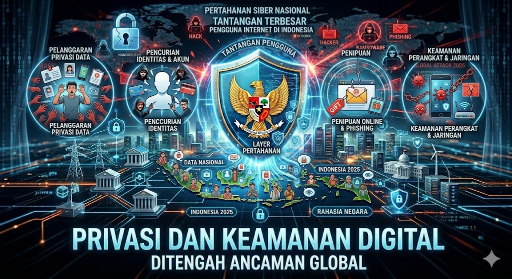 Privasi dan Keamanan Digital: Tantangan Terbesar Pengguna Internet di Indonesia