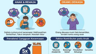 Gangguan Kecemasan pada Anak Bisa 5 Kali Lebih Tinggi dari Orang Dewasa