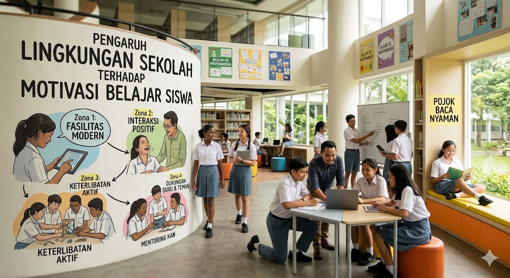 Pengaruh Lingkungan Sekolah terhadap Motivasi Belajar Siswa