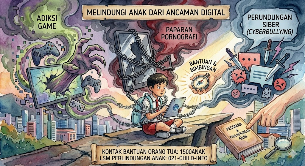 Ancaman Dunia Digital bagi Anak: Dari Adiksi Game hingga Cyberbullying
