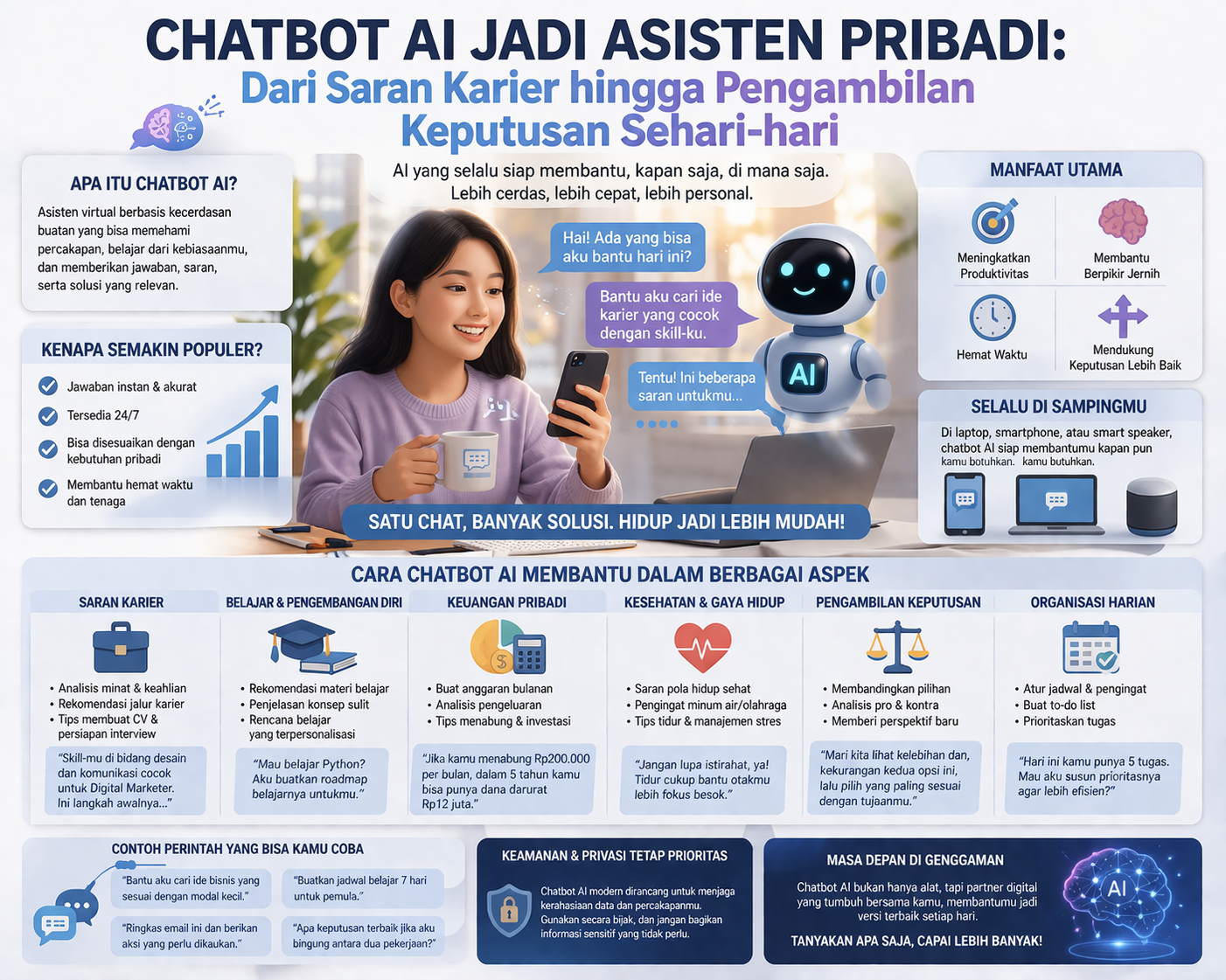Chatbot AI Jadi Asisten Pribadi: Dari Saran Karier hingga Pengambilan Keputusan Sehari-hari