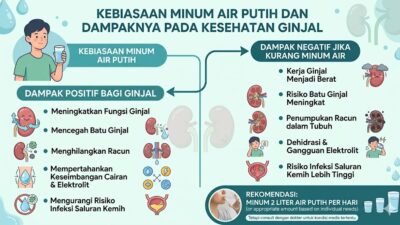 1. Kebiasaan Minum Air Putih dan Dampaknya pada Kesehatan Ginjal