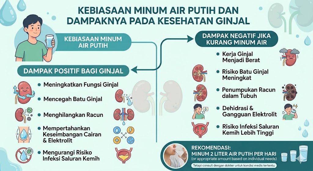 1. Kebiasaan Minum Air Putih dan Dampaknya pada Kesehatan Ginjal